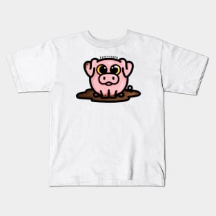 Chonky Boi - Pig in Mud Kids T-Shirt